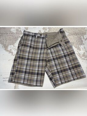 Reversible Plaid & Khaki Shorts
